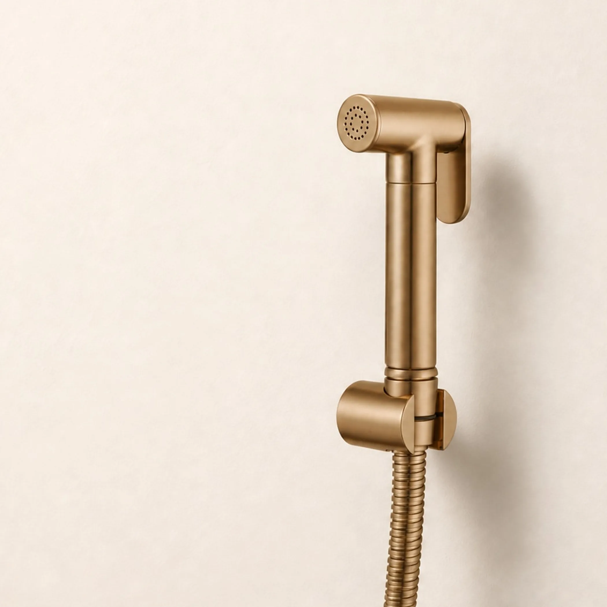 handheld bidet in bathroom