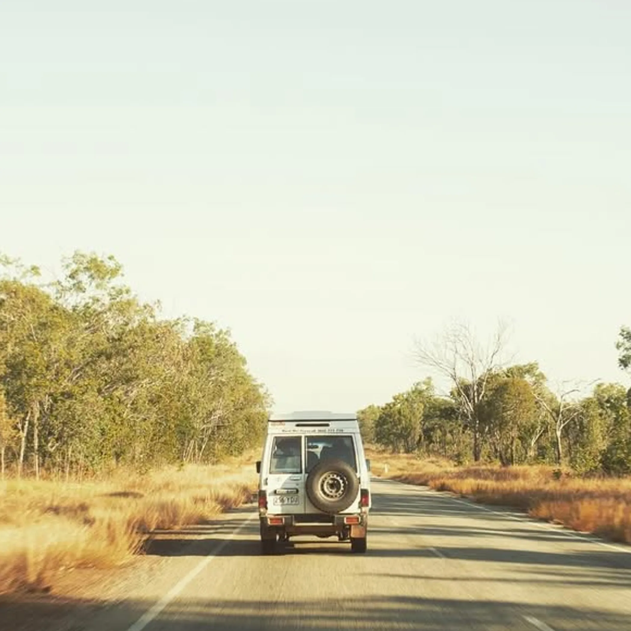 vehicle on dry kakadu road