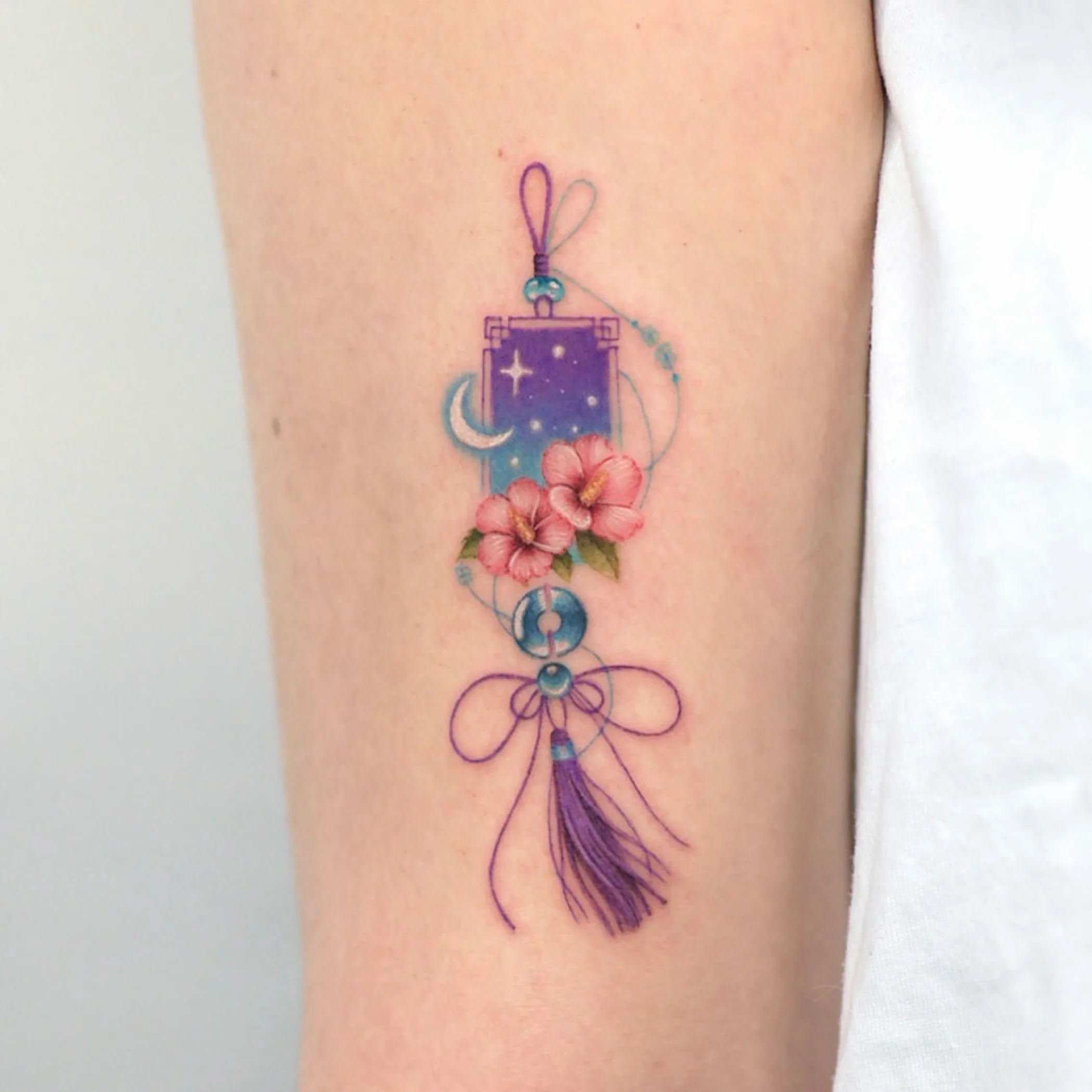 close-up of a tattoo